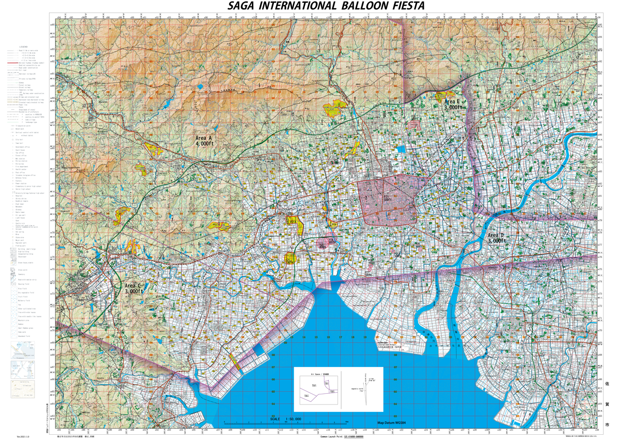 バルーンフェスタ競技用地図
