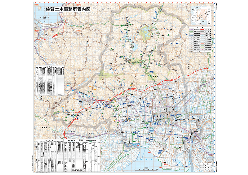 佐賀土木事務所管内図